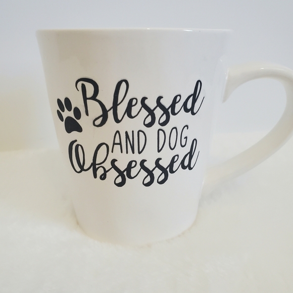 𝅺DEI Blessed and Dog Obsessed Coffee Cup Mug 12 Oz - Picture 2 of 9